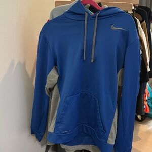 Men’s Nike Royal Blue and Gray Hoodie
